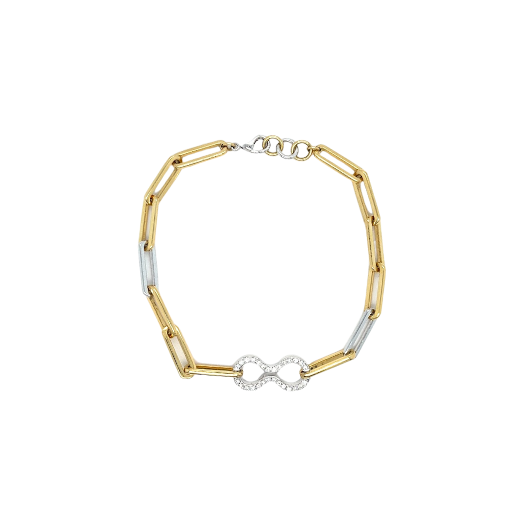18k Eternity Diamond Link Bracelet