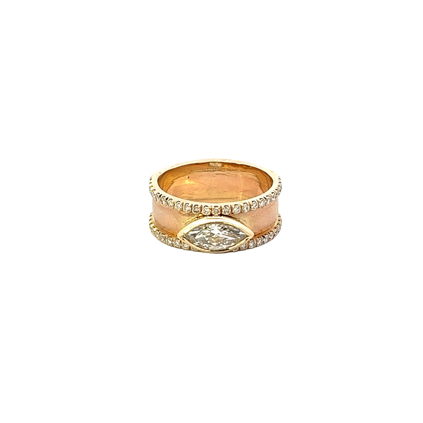 14k Gold Custom Marquis Ring