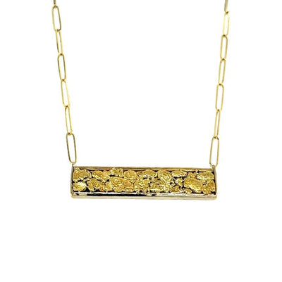 22k Gold Nugget Necklace