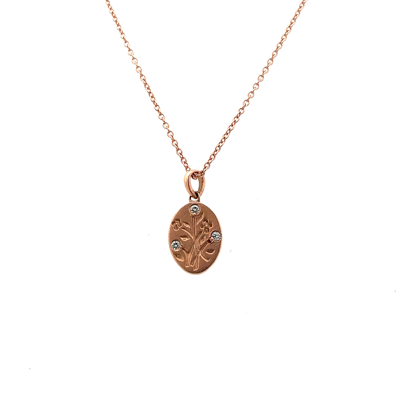 14k Rose Gold Wildflower Necklace