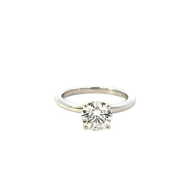14k White Gold 1.51ct Grown Diamond Solitaire Ring