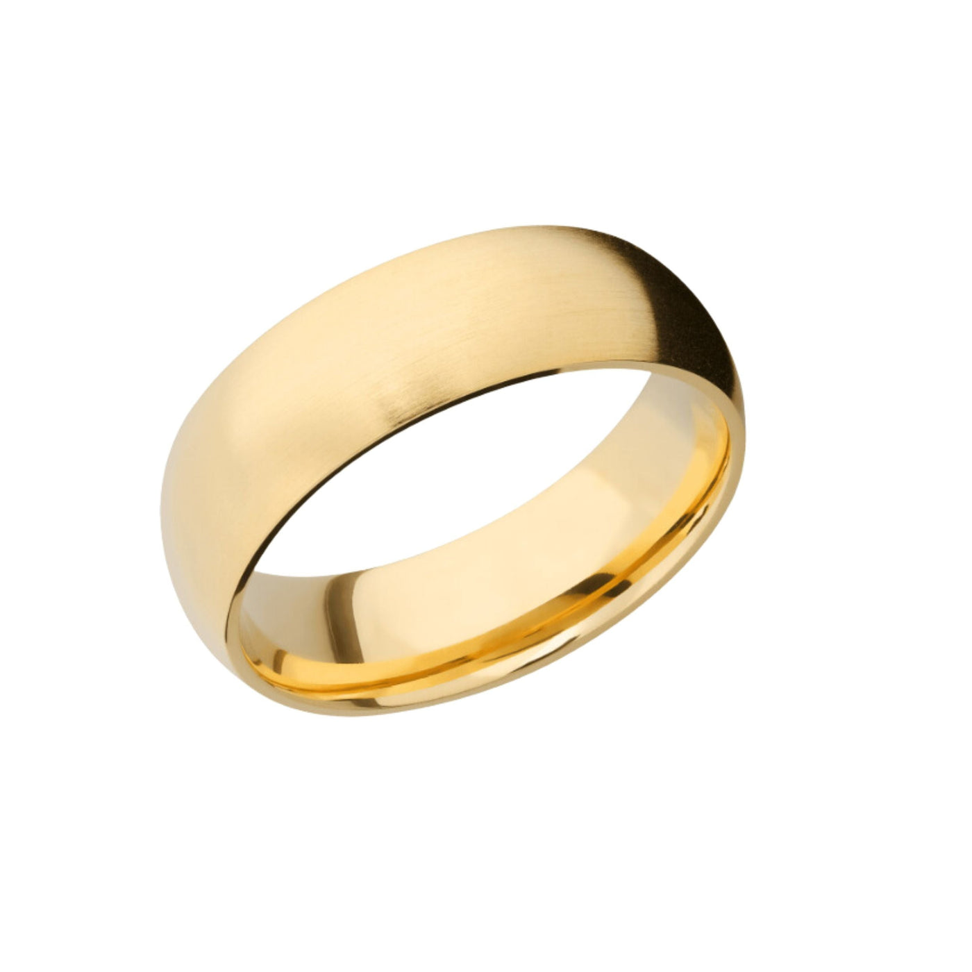14k Yellow Gold Hammered Band
