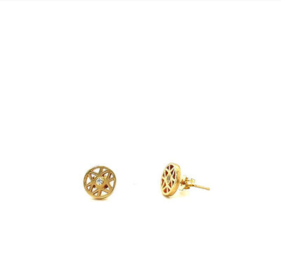 14k Gold Dimond Celeste Earrings