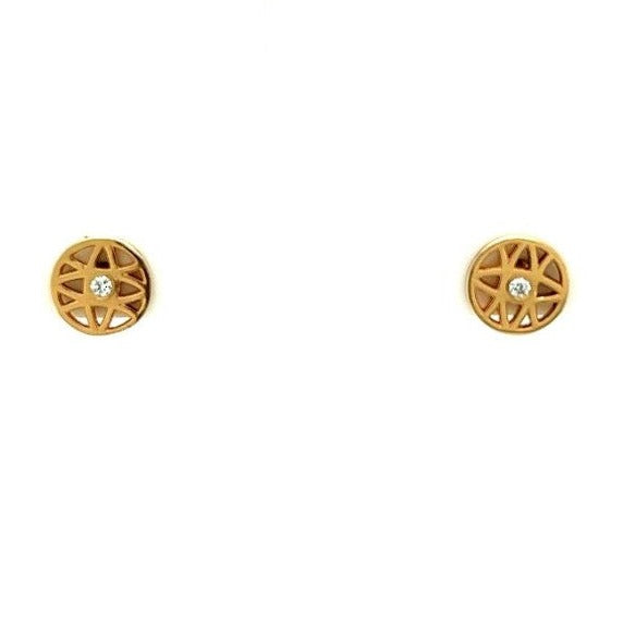 14k Gold Dimond Celeste Earrings