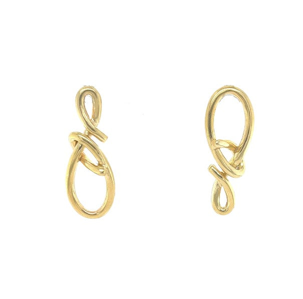 Bronze Knot Charm Earrings