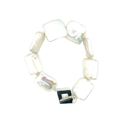 Sterling Silver Freshwater White Bracelet