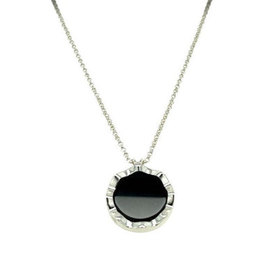 Onyx Squiggly Necklace by Sophie Silverstein
