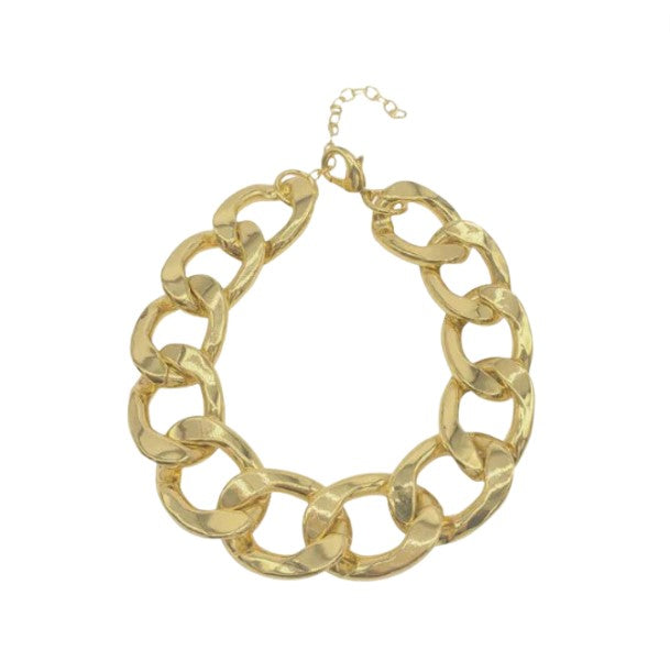 14k Gold Plated Brass Chain Necklace