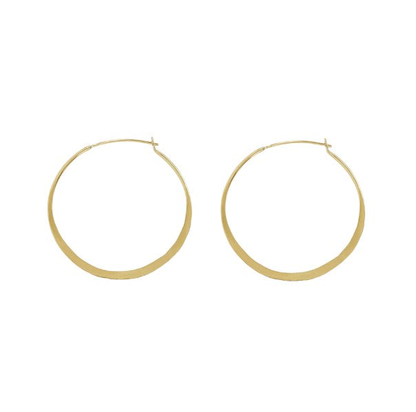 Gold Filled Forged Hoops