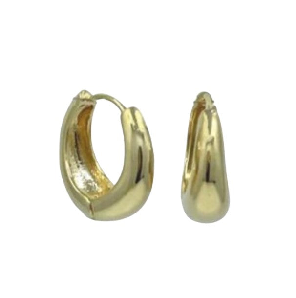 Gold Plated Huggie Earring