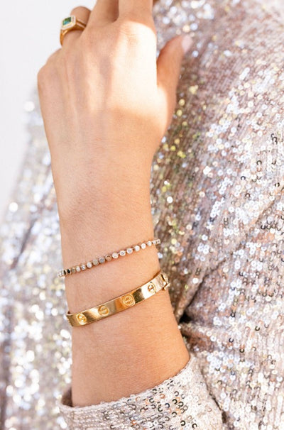 Estate 14k White Gold Diamond Bracelet