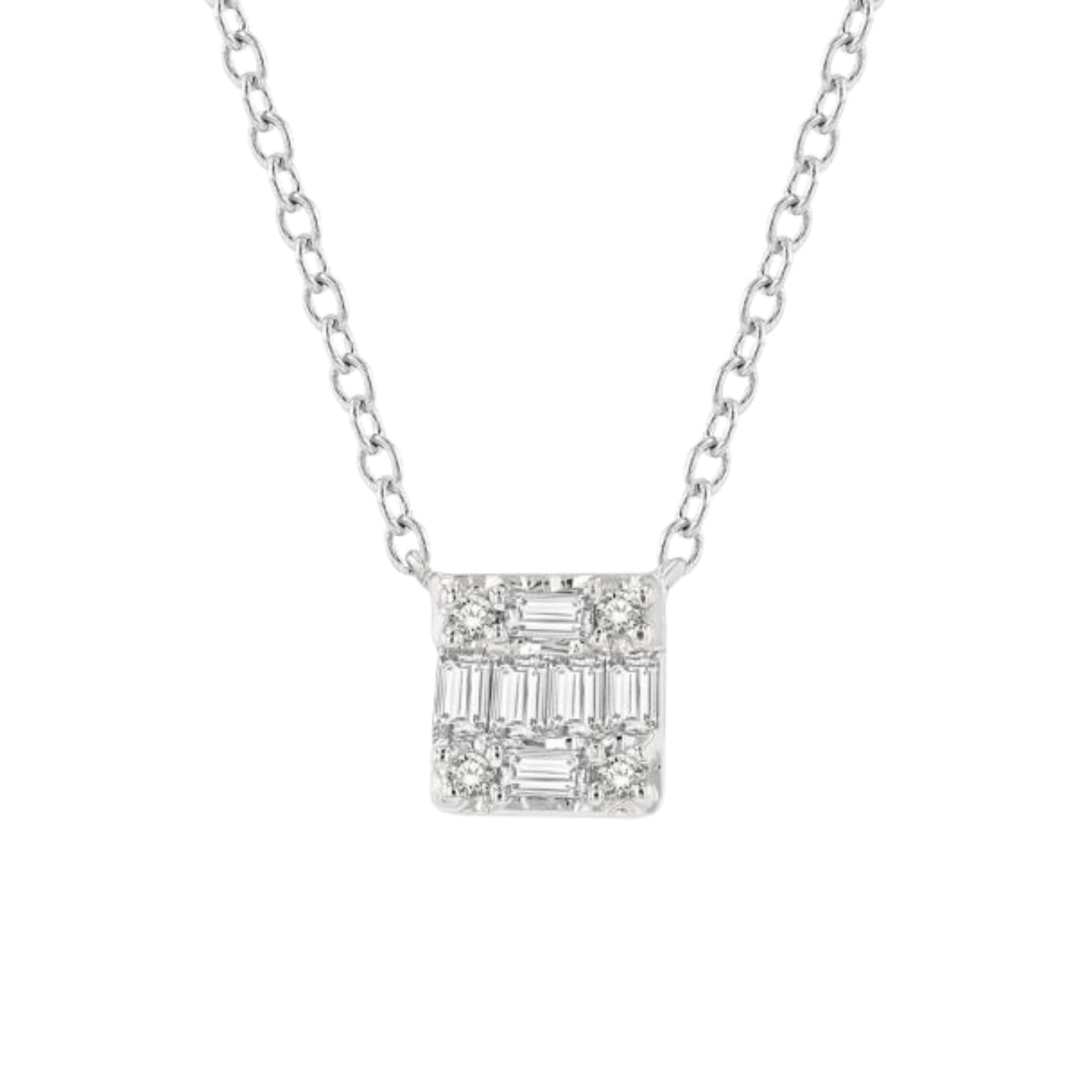 14k Gold 0.12ctw Diamond Pendant Necklace