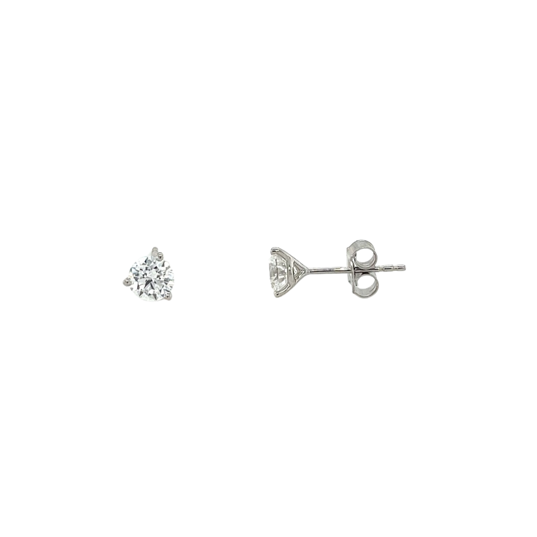 14k Gold 1.0ctw Grown Diamond Stud Earrings