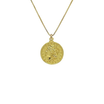 18K Gold Filled Roman Coin Necklace