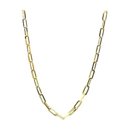 18k Gold Filled Paperclip Necklace