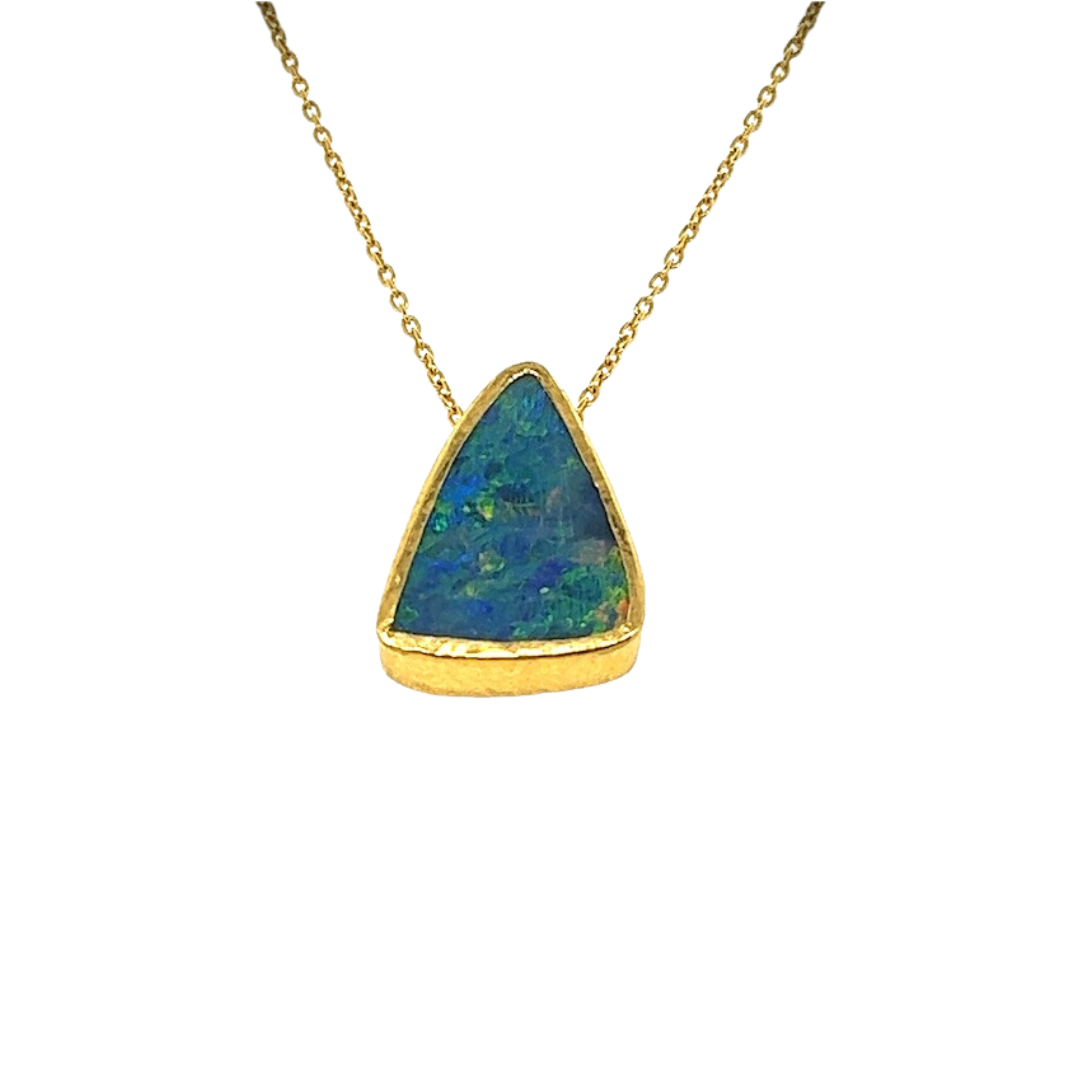 24k Australian Opal Necklace
