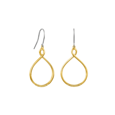 14k Gold Vermeil  0.10ctw Yellow Diamond Earrings