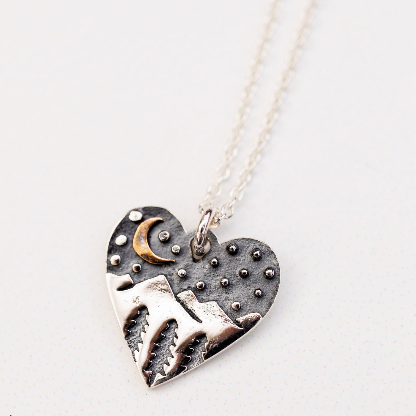 Sterling Heart the Foothills Necklace