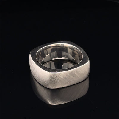 Sterling Silver Squared Texture Ring