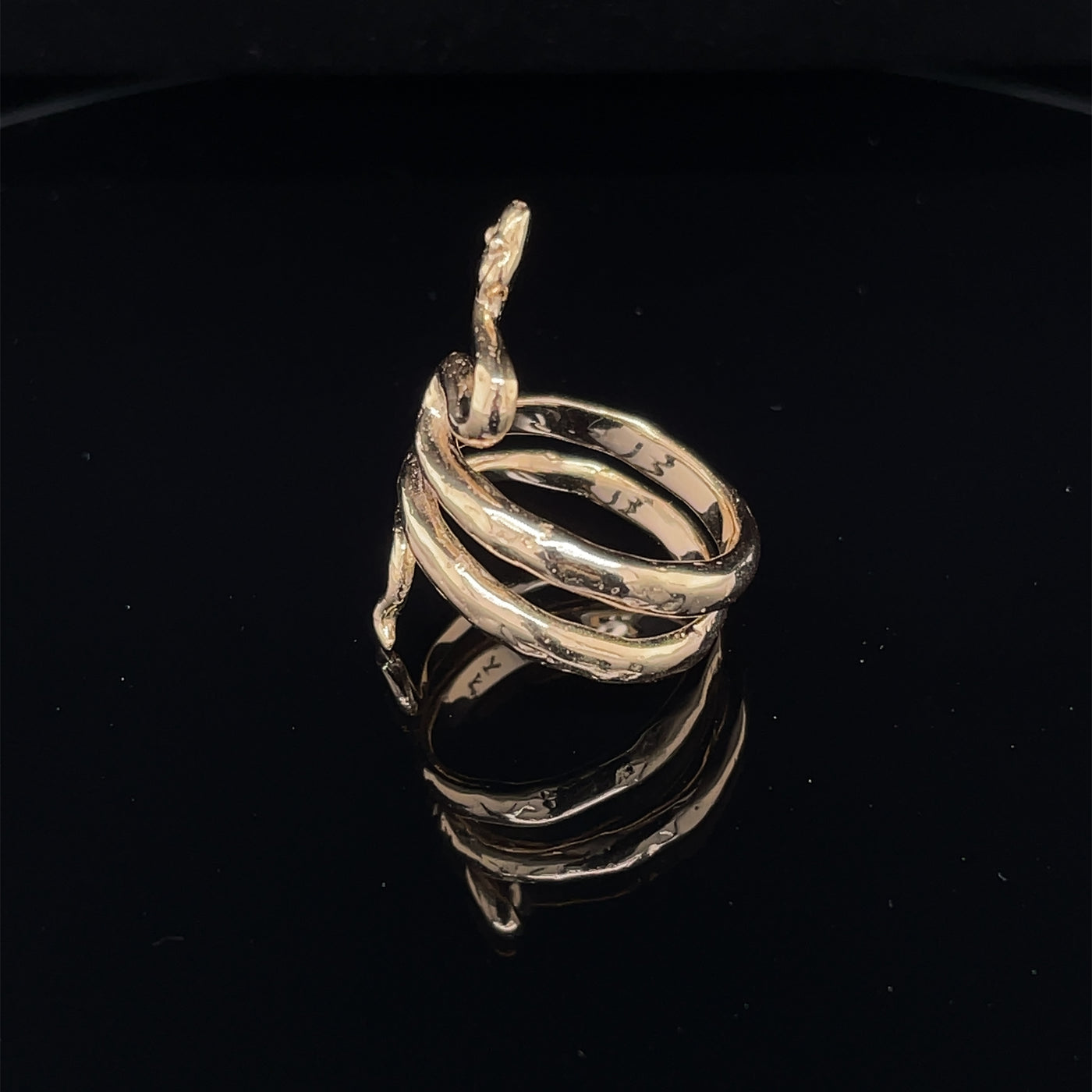 14K Gold Cleo Snake Ring