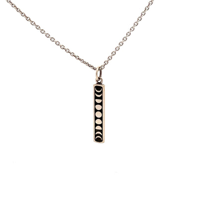 Moon Phase Vertical Necklace