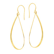 14K Gold Graduated Drop Earrings