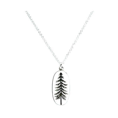 Sterling Silver Big Trees Necklace