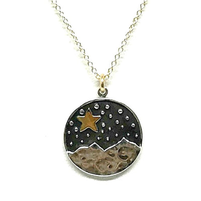 Sterling Silver & Gold Fill Celestial Foothills Necklace