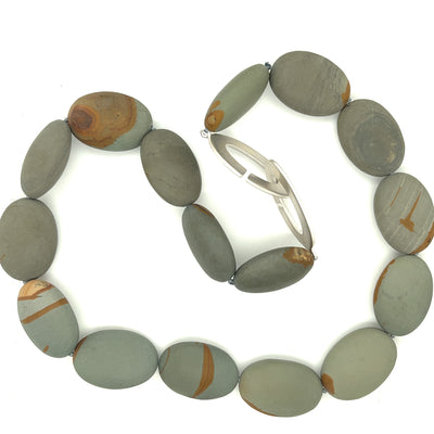 Jasper Knotted Necklace