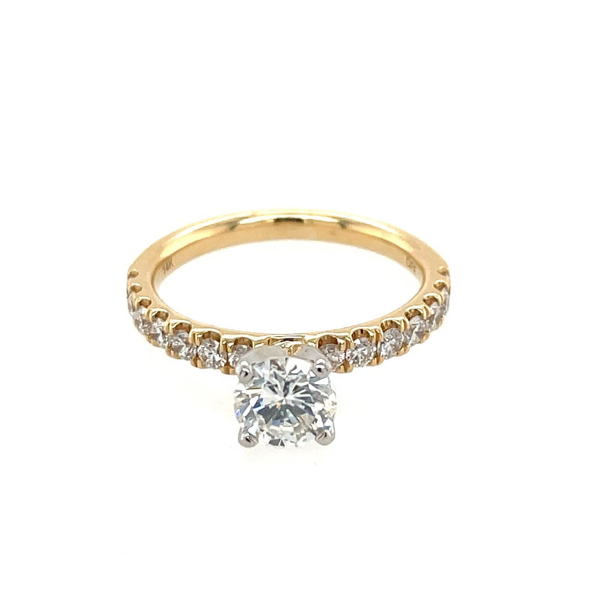 14K .85 ct Diamond Engagement Ring