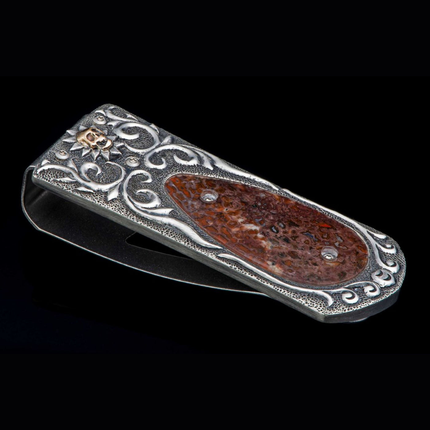 Sterling Silver Fossil Money Clip